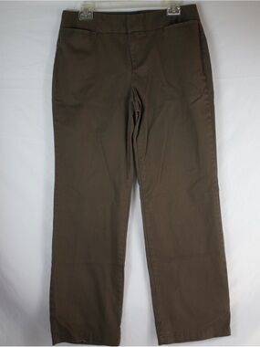 Dockers Brown Ideal Fit Sydney Dress Pants Slacks Womens Size 10 Short